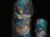 Turtle-and-Huma-fish-by-Todo-ABT-Tattoo